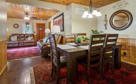 Cabin Dining and Living Rooms