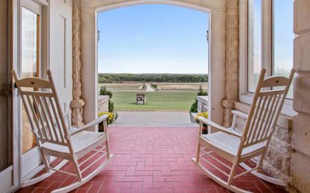 Rocking chairs with view of Ranch